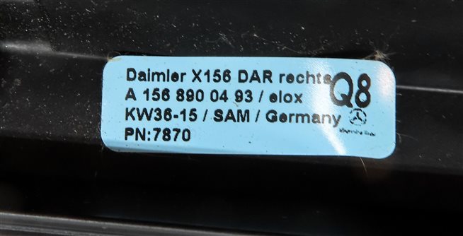 Thumbnail 6: 2016 MERCEDES GLA250 (X156) ROOF RACK RAIL (FRONT TO BACK) SET 2