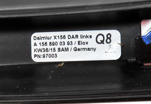 Thumbnail 7: 2016 MERCEDES GLA250 (X156) ROOF RACK RAIL (FRONT TO BACK) SET 2