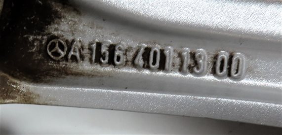 Thumbnail 4: 15-17 MERCEDES GLA250 (X156) 18x7 ALUMINUM ALLOY 5-DOUBLE SPOKE WHEEL RIM 