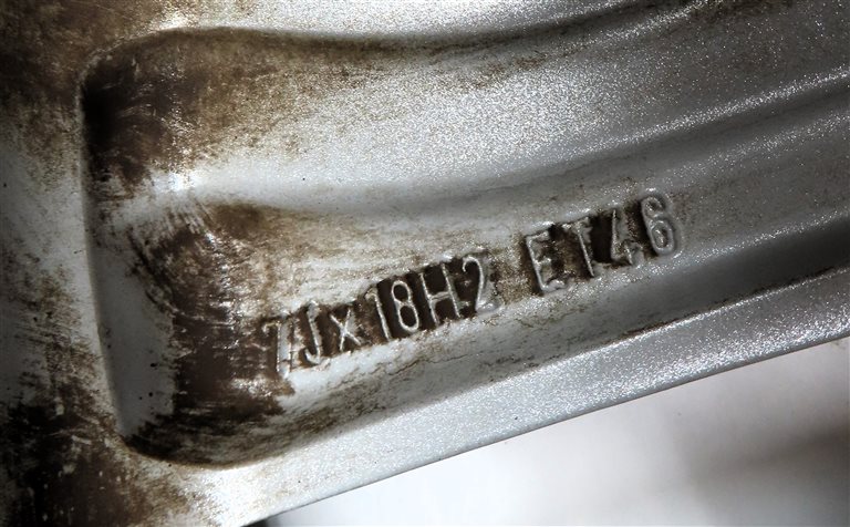 Thumbnail 5: 15-17 MERCEDES GLA250 (X156) 18x7 ALUMINUM ALLOY 5-DOUBLE SPOKE WHEEL RIM 