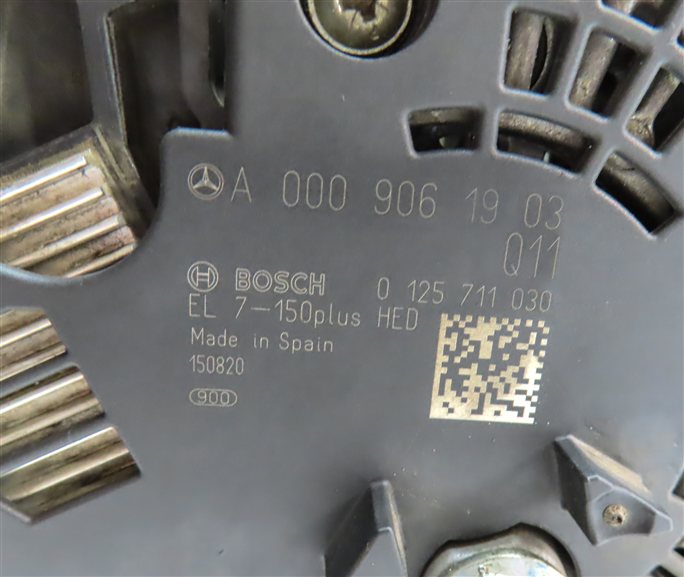 Thumbnail 6: 2013-2020 MERCEDES BENZ B250 CLA250 GLA250 (C117 W246 X156) 150 AMP ALTERNATOR