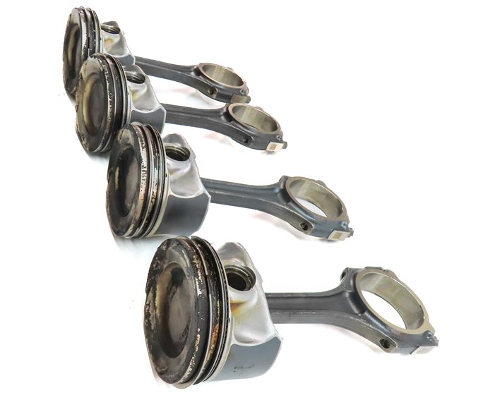 Thumbnail 3: 2014-2020 MERCEDES CLA250 (C117) 2.0L M270 TURBO ENGINE PISTON w/ ROD SET-4