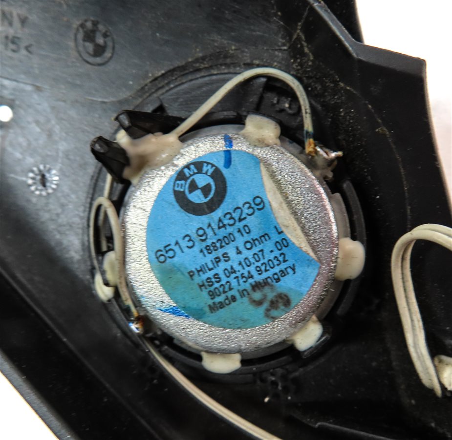 Thumbnail 6: 2008 BMW Z4 CONVERTIBLE (E85) FRONT LEFT DRIVER DOOR TWEETER SPEAKER w/ GRILLE