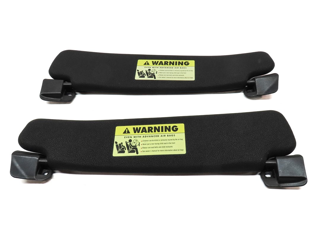 Thumbnail 5: 2003-2008 BMW Z4 (E85) FRONT LEFT & RIGHT SUN VISOR SUNVISOR SET (Black)