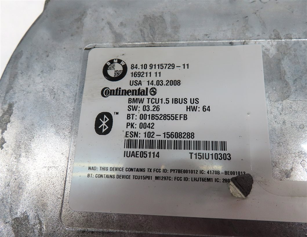 Thumbnail 5: 2008 BMW Z4 CONVERTIBLE (E85) CELL PHONE CONNECT BLUETOOTH TELEMATICS MODULE