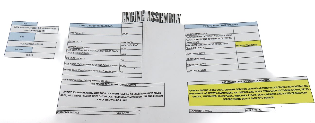 Thumbnail 7: 07-08 BMW Z4 E85 3.0L N52 215HP i MODEL ENGINE ASSEMBLY FOR MANUAL TRANSMISSION