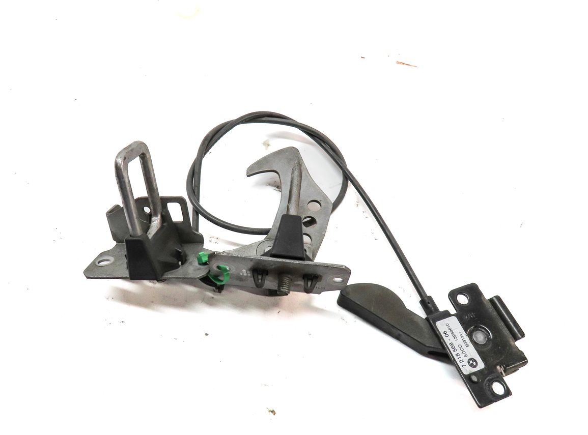 2012 BMW X3 (F25) FRONT HOOD SAFETY CATCH HOOK w/ RELEASE LEVER & CABLE
