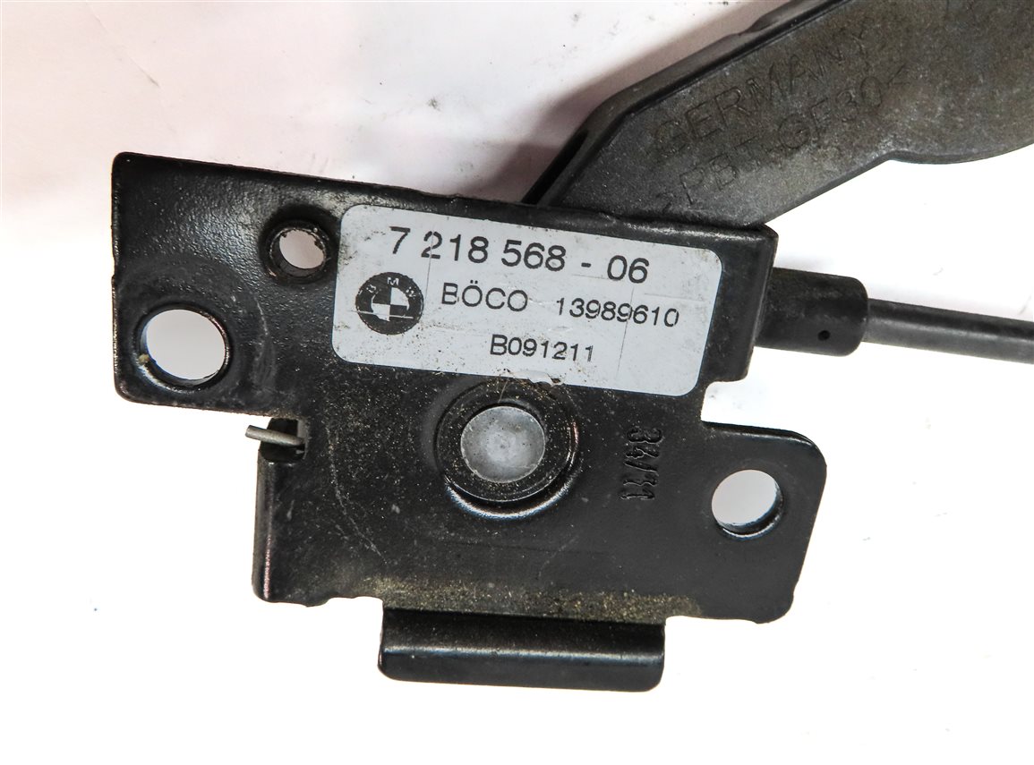 Thumbnail 10: 2012 BMW X3 (F25) FRONT HOOD SAFETY CATCH HOOK w/ RELEASE LEVER & CABLE