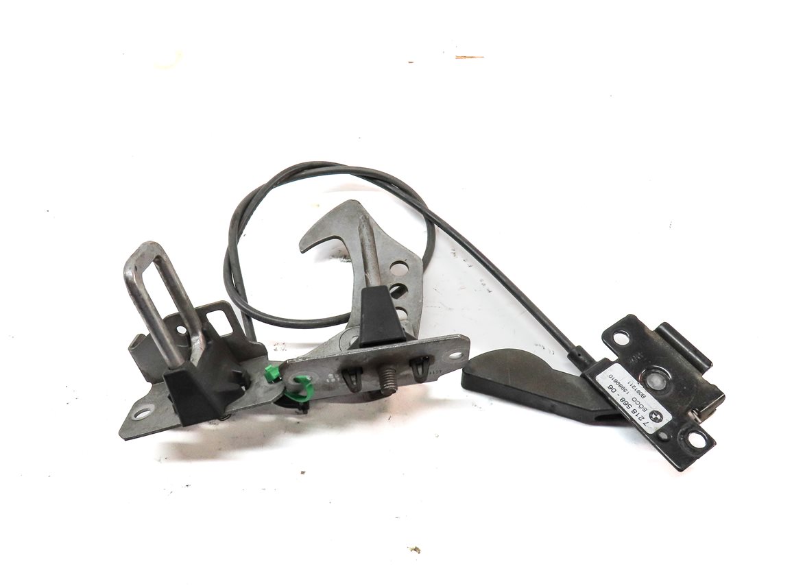 Thumbnail 2: 2012 BMW X3 (F25) FRONT HOOD SAFETY CATCH HOOK w/ RELEASE LEVER & CABLE