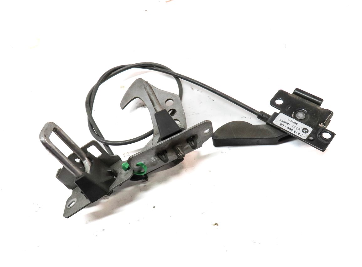 Thumbnail 3: 2012 BMW X3 (F25) FRONT HOOD SAFETY CATCH HOOK w/ RELEASE LEVER & CABLE