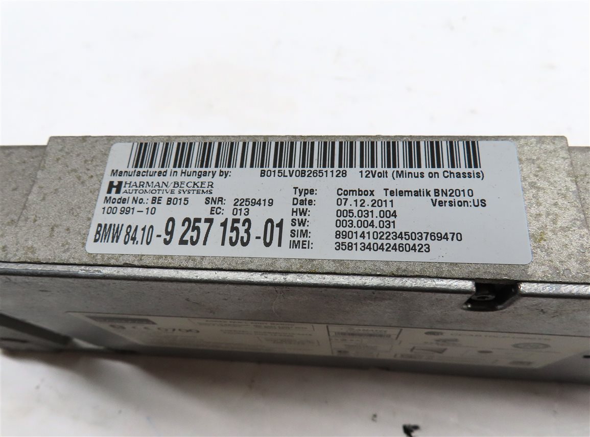 Thumbnail 6: 11-16 BMW 3 / 7 / X3 (F01 F25 F30) BLUETOOTH TELEMATICS COMBOX CONTROL MODULE