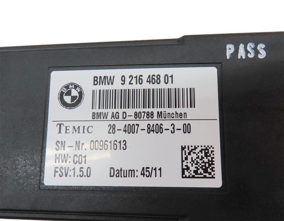 Thumbnail 4: 10-19 328i 330i 335i 530i 535i 550i 740i 750i FRONT RIGHT HEATED SEAT MODULE