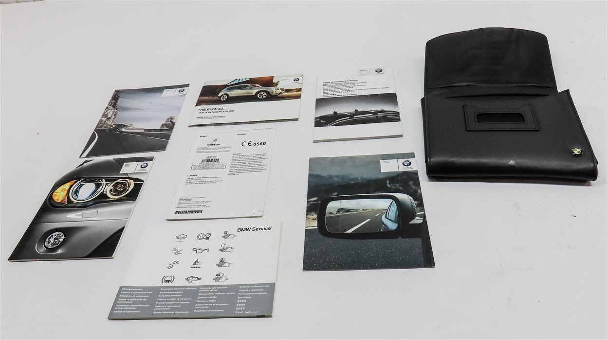 Thumbnail 2: 2012 BMW X3 (F25) OWNERS MANUAL BOOKLET SET 7 w/ CARRYING CASE