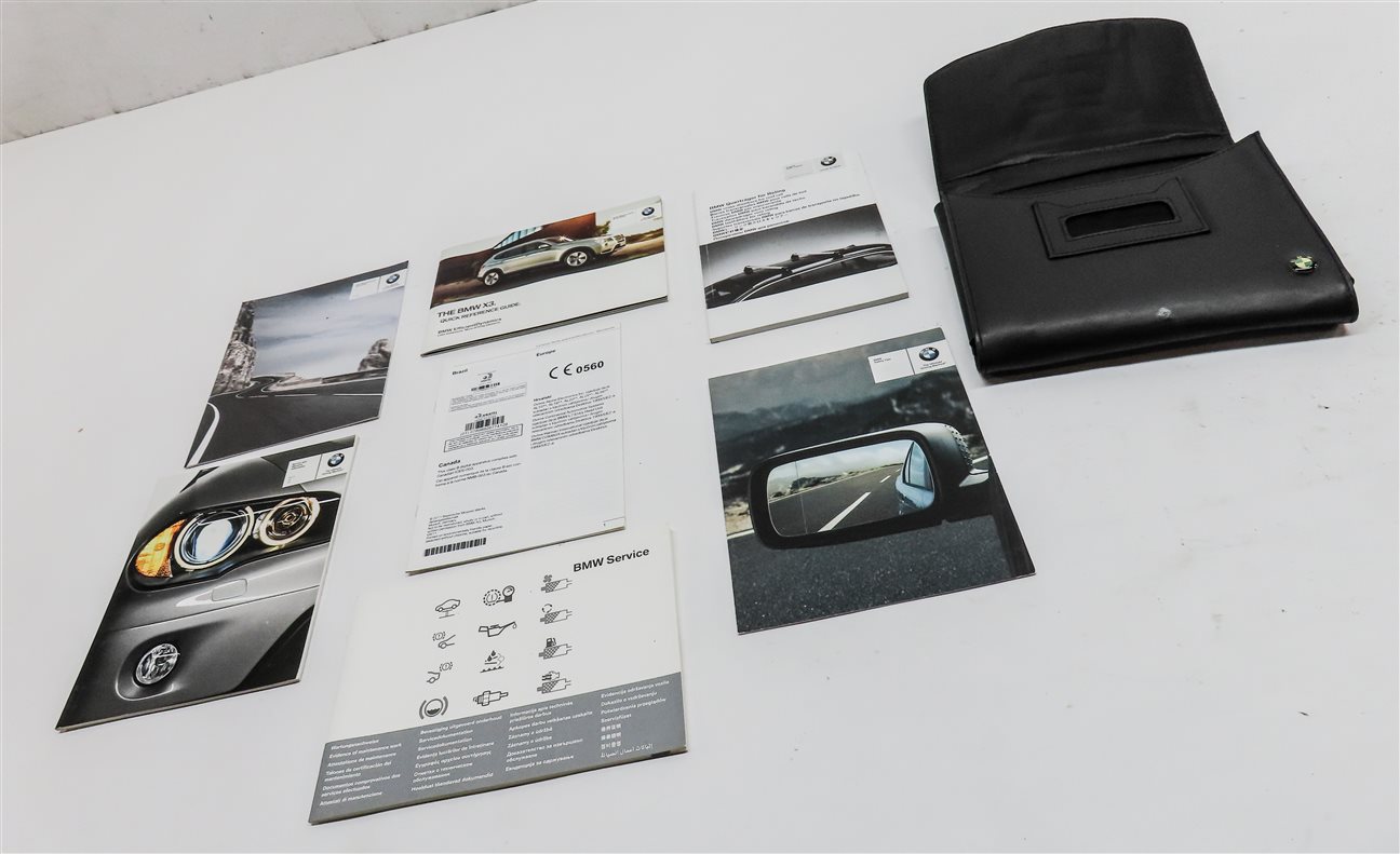 Thumbnail 3: 2012 BMW X3 (F25) OWNERS MANUAL BOOKLET SET 7 w/ CARRYING CASE