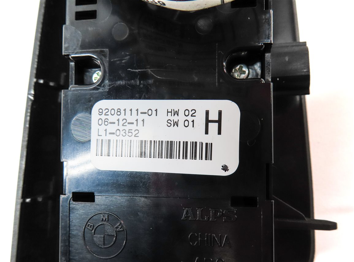 Thumbnail 6: 12-19 BMW 3 4 M3 X3 X4 SERIES FRONT LEFT DRIVER WINDOW SWITCH P-FOLD (BLACK)
