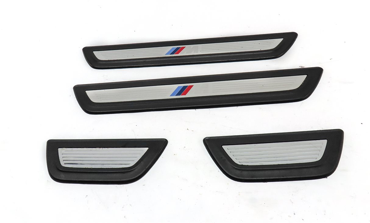 Thumbnail 2: 2012 BMW X3 (F25) FRONT REAR LEFT RIGHT DOOR SILL ///M SCUFF PLATE TRIM SET 4