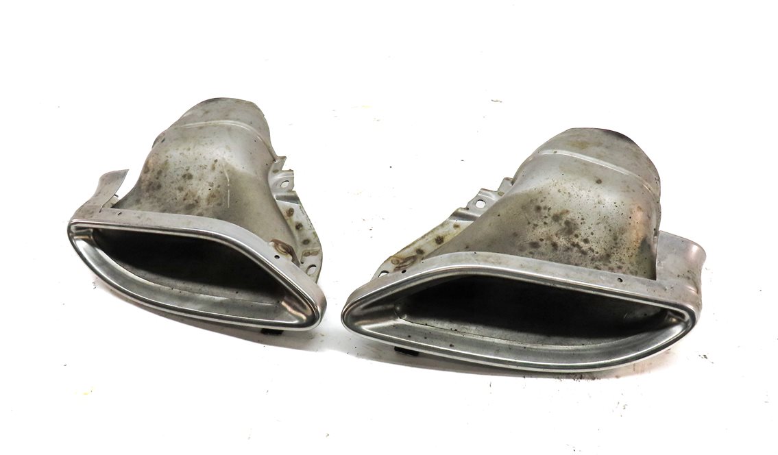 12-19 MERCEDES ML GLE W166 3.5L M276 REAR LEFT & RIGHT EXHUAST MUFFLER TIP SET 2