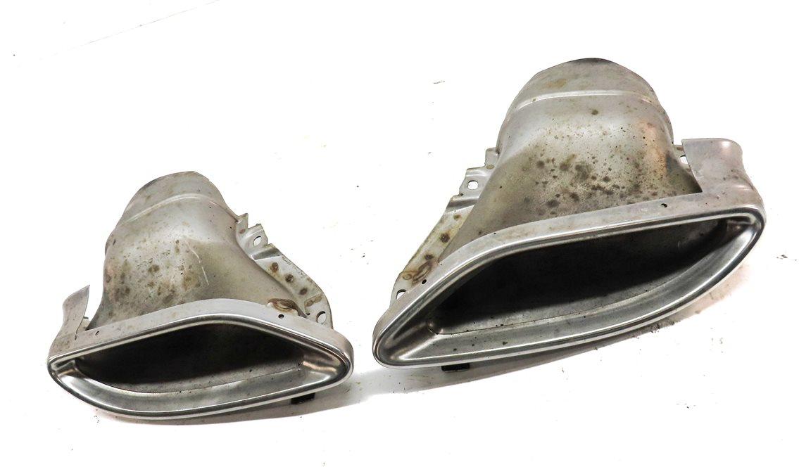 Thumbnail 3: 12-19 MERCEDES ML GLE W166 3.5L M276 REAR LEFT & RIGHT EXHUAST MUFFLER TIP SET 2