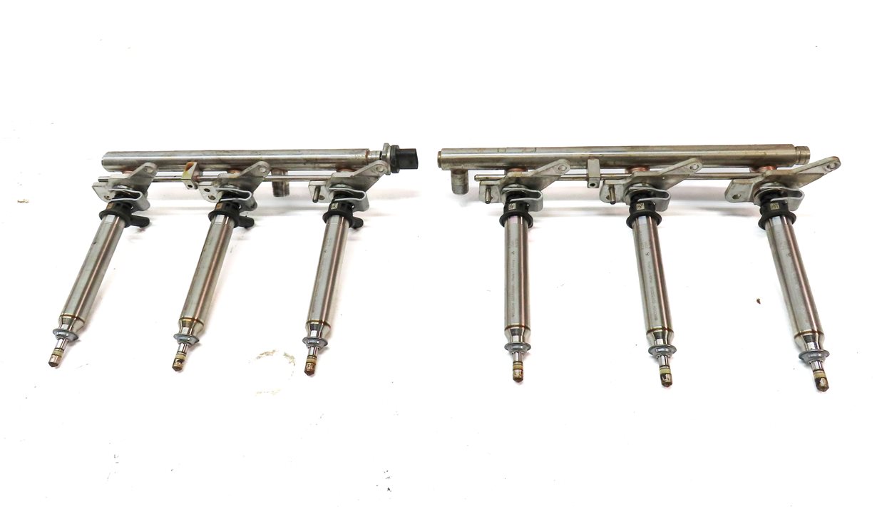 Thumbnail 2: 2016 MERCEDES GLE350 (W166) 3.5L (276.955) ENGINE FUEL INJECTOR SET 6 w/ RAILS
