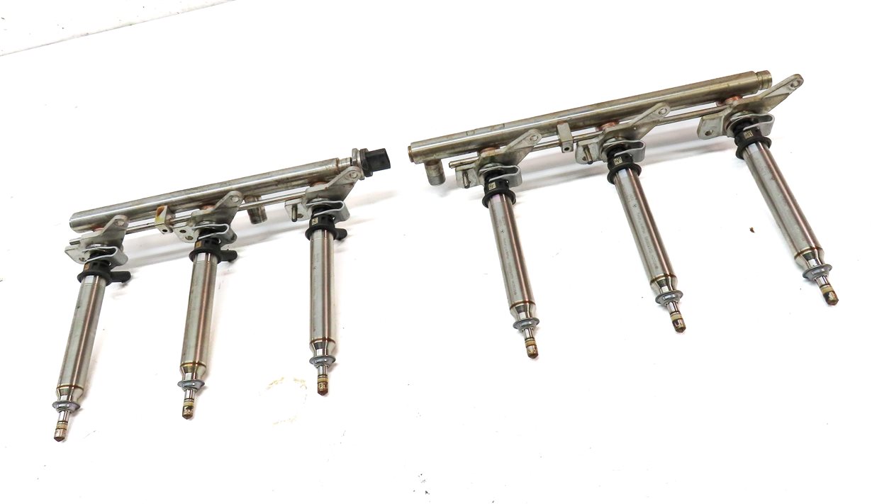 Thumbnail 3: 2016 MERCEDES GLE350 (W166) 3.5L (276.955) ENGINE FUEL INJECTOR SET 6 w/ RAILS
