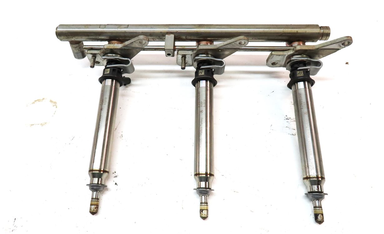 Thumbnail 6: 2016 MERCEDES GLE350 (W166) 3.5L (276.955) ENGINE FUEL INJECTOR SET 6 w/ RAILS