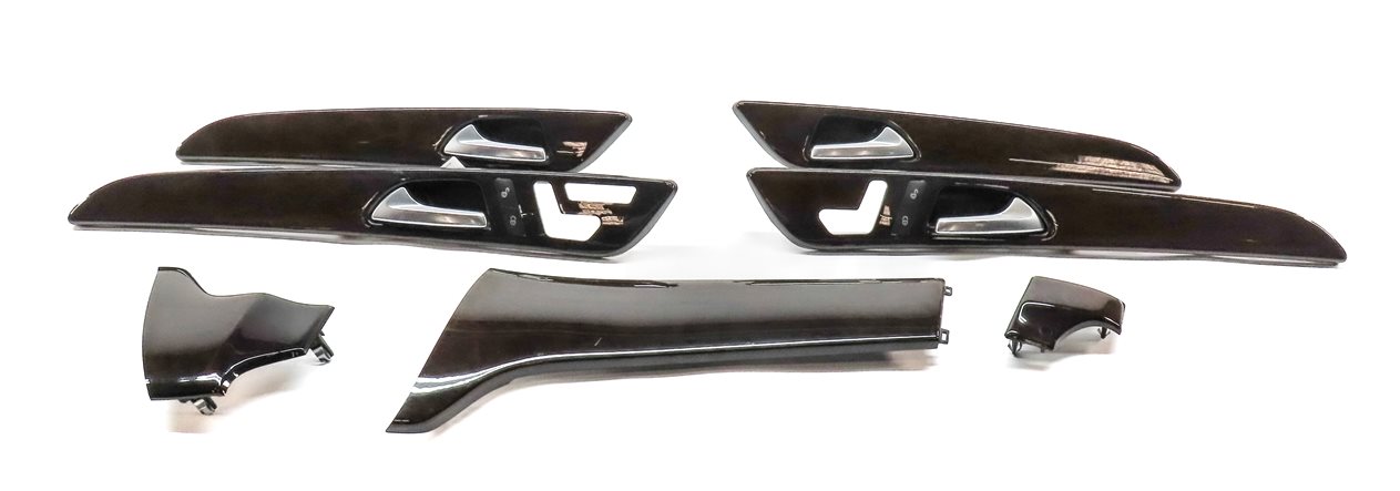 Thumbnail 2: 2016 MERCEDES GLE350 (W166) DOOR DASH CONSOLE TRIM SET 7 (EUCALYPTUS WOOD)