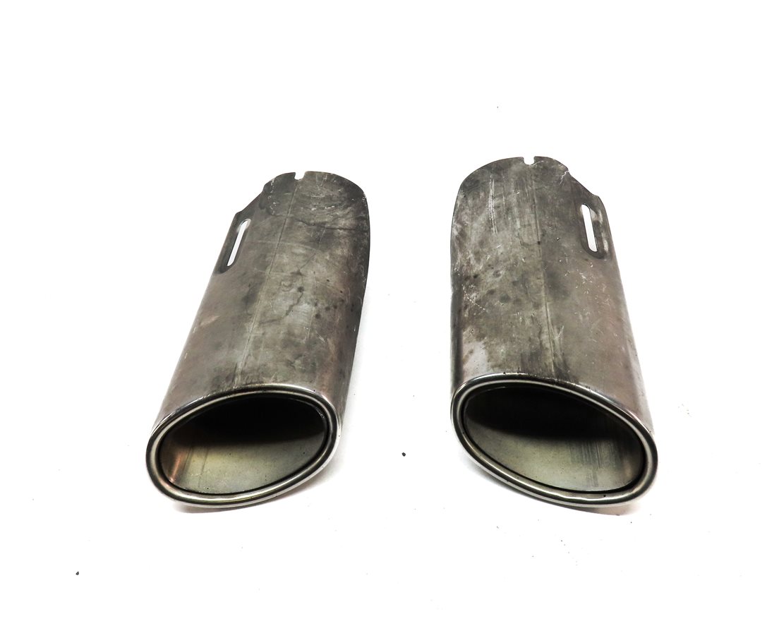 Thumbnail 2: 08-12 MERCEDES C300 C350 E350 (W204 W212) LEFT & RIGHT MUFFLER EXHAUST TIP SET-2
