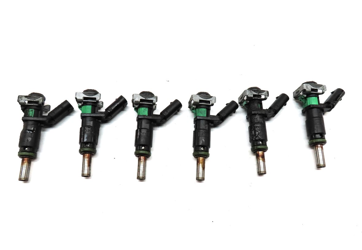 Thumbnail 4: 10-13 MERCEDES C300 C350 E350 GLK S400 (W204 W211 W221 X204) FUEL INJECTOR SET 6