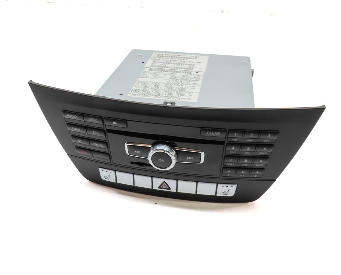 2012 MERCEDES C CLASS (W204) CD PLAYER NAVIGATION RADIO HEAD UNIT & BUTTON PANEL