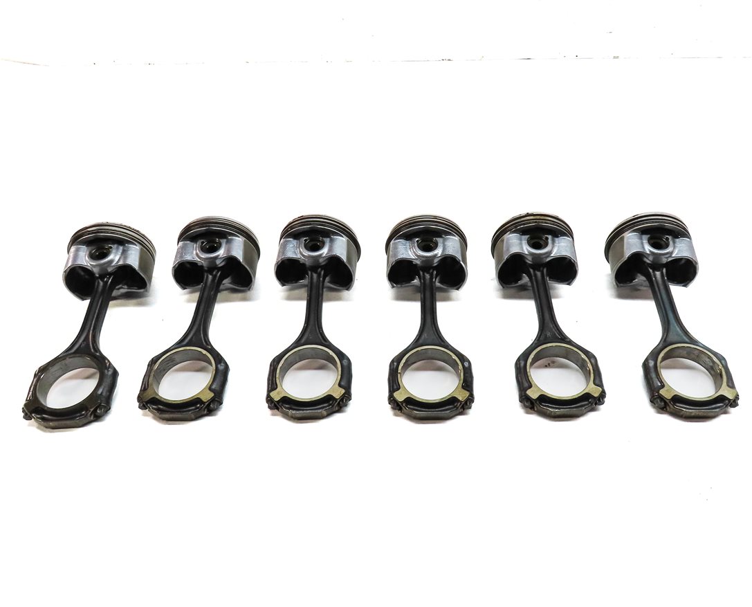 Thumbnail 5: 06-11 MERCEDES C SLK (W203 W204 R171) 3.0L ENGINE PISTON & CONNECTING ROD SET 6