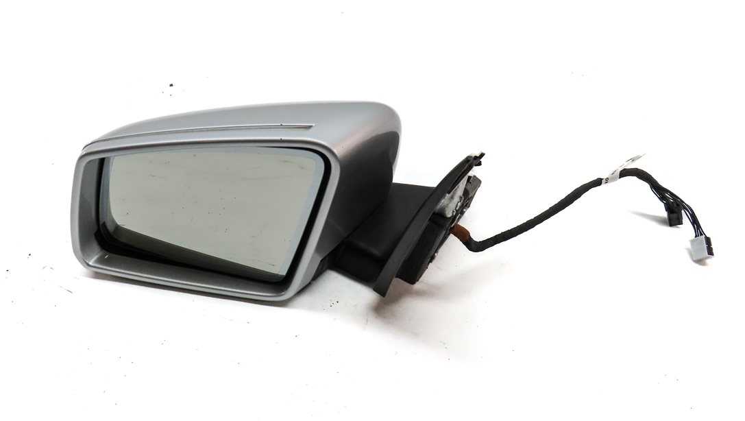 12-14 MERCEDES C CLASS (W204) LEFT DOOR MIRROR HEATED MEMORY AUTODIM (Silver)