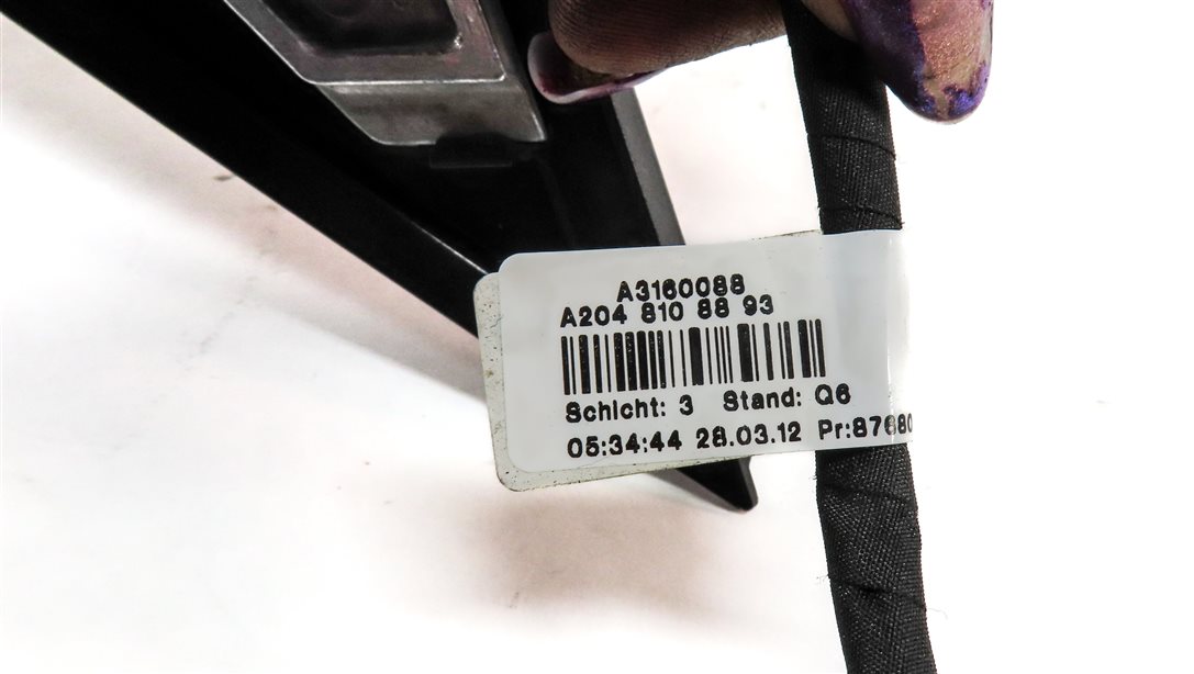 Thumbnail 8: 12-14 MERCEDES C250 C300 C350 (W204) RIGHT HEAT AUTODIM MEM DOOR MIRROR (Silver)