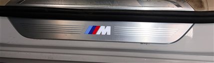 Thumbnail 13: 2016 BMW 750i G11 FRONT REAR LEFT RIGHT DOOR ///M SPORT LIGHTED SCUFF PLATE SET4