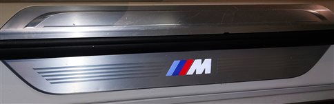 Thumbnail 14: 2016 BMW 750i G11 FRONT REAR LEFT RIGHT DOOR ///M SPORT LIGHTED SCUFF PLATE SET4