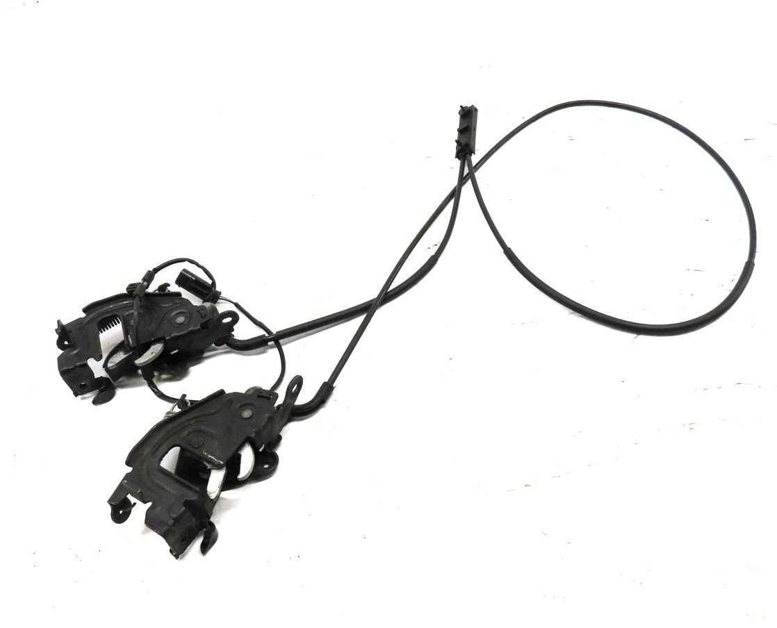 2016 BMW 750i (G11) FRONT LEFT & RIGHT HOOD LOCK LATCH SET 2 w/ CABLE