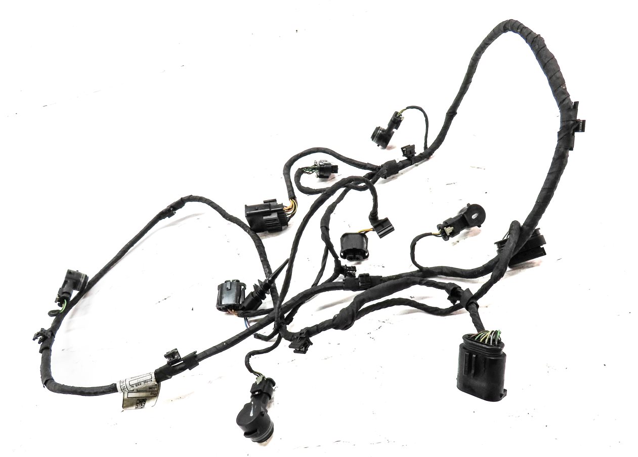 Thumbnail 3: 2016 BMW 750i G11 FRONT SELF PARK ASSIST PDC SENSOR SET4 (White) w/ WIRE HARNESS