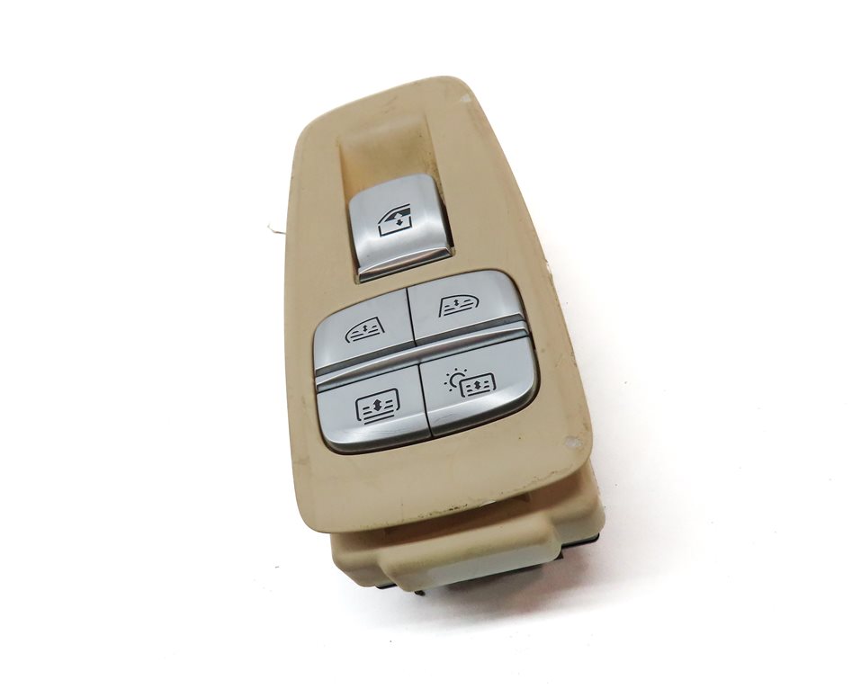 Thumbnail 3: 2016 BMW 750i G11 REAR LEFT DOOR SUN SHADE WINDOW BUTTON SWITCH w/ TRIM (Beige)