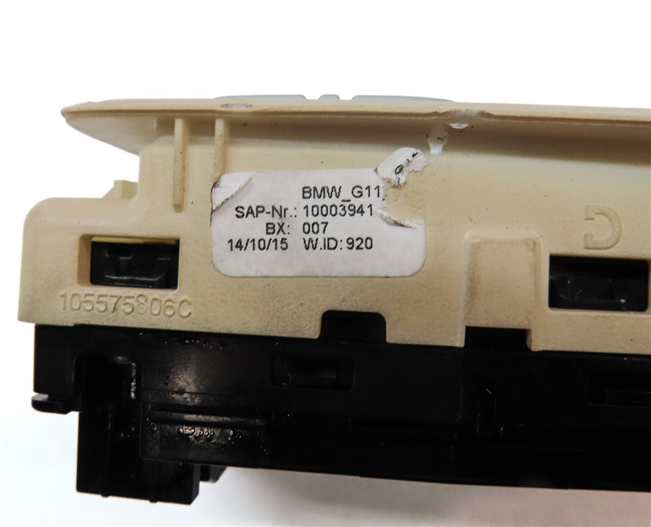 Thumbnail 7: 2016 BMW 750i G11 REAR LEFT DOOR SUN SHADE WINDOW BUTTON SWITCH w/ TRIM (Beige)