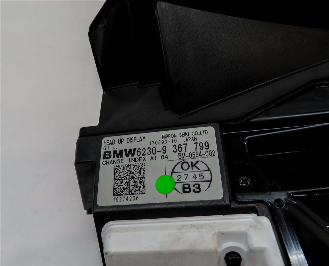 Thumbnail 6: 16-21 BMW 7 SERIES G11 FRONT LEFT WINDSHIELD HEAD-UP HEADS UP DISPLAY PROJECTOR