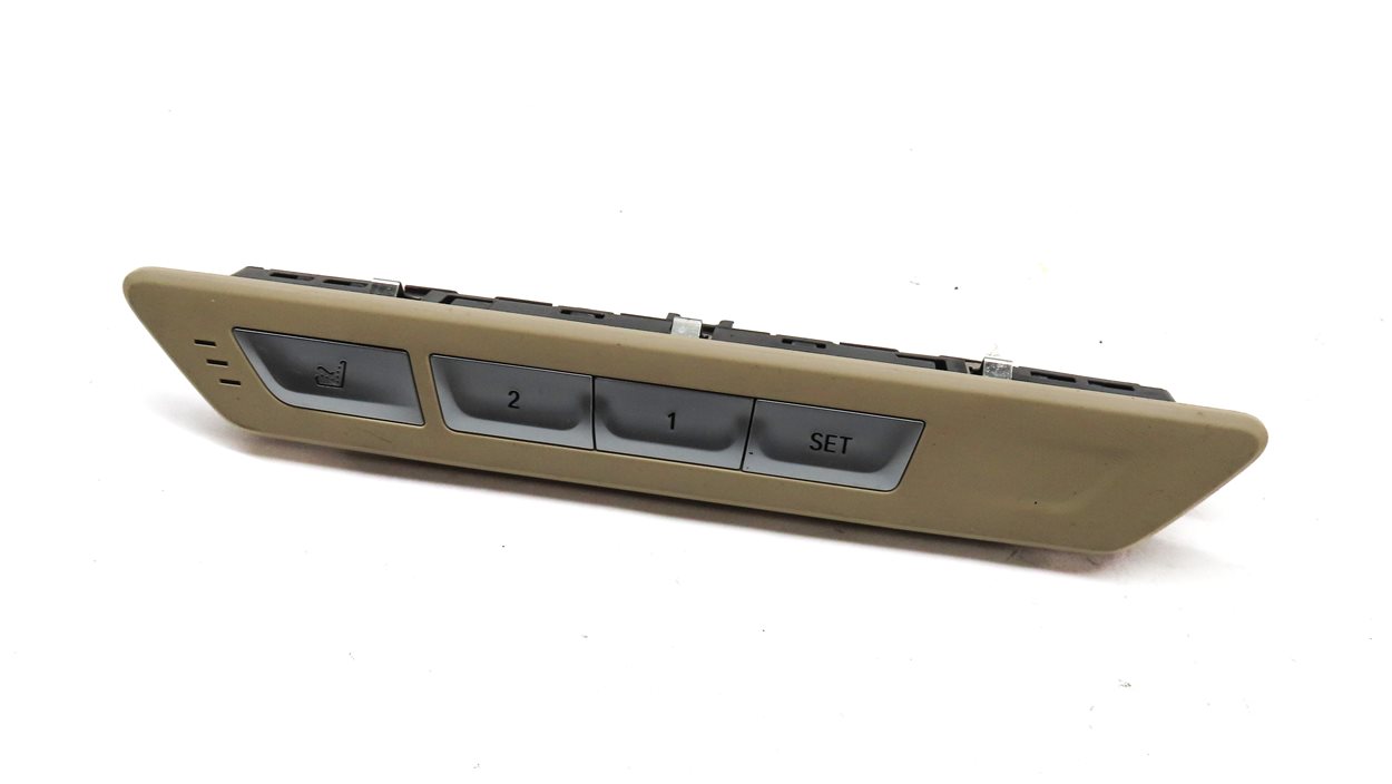2016 BMW 750i (G11) REAR RIGHT PASSENGER SEAT MEMORY SWITCH BUTTON PANEL (BEIGE)