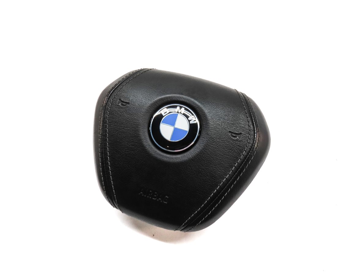 Thumbnail 1: 2016-2021 BMW 7 SERIES (G11) 3 SPOKE SPORT STEERING WHEEL AIRBAG AIR BAG (Black)