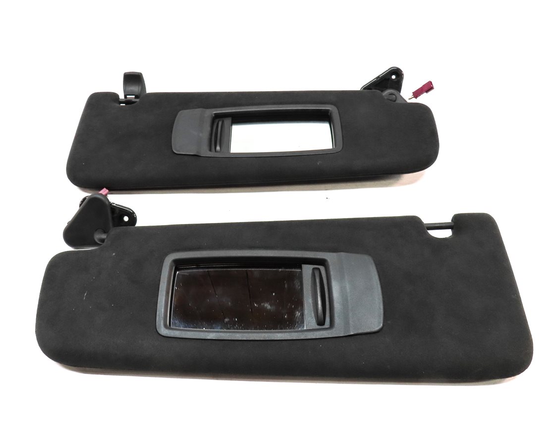 Thumbnail 4: 16-20 BMW 7 SERIES G11 FRONT LEFT DRIVER RIGHT PASSENGER SUN VISOR SET 2 (BLACK)