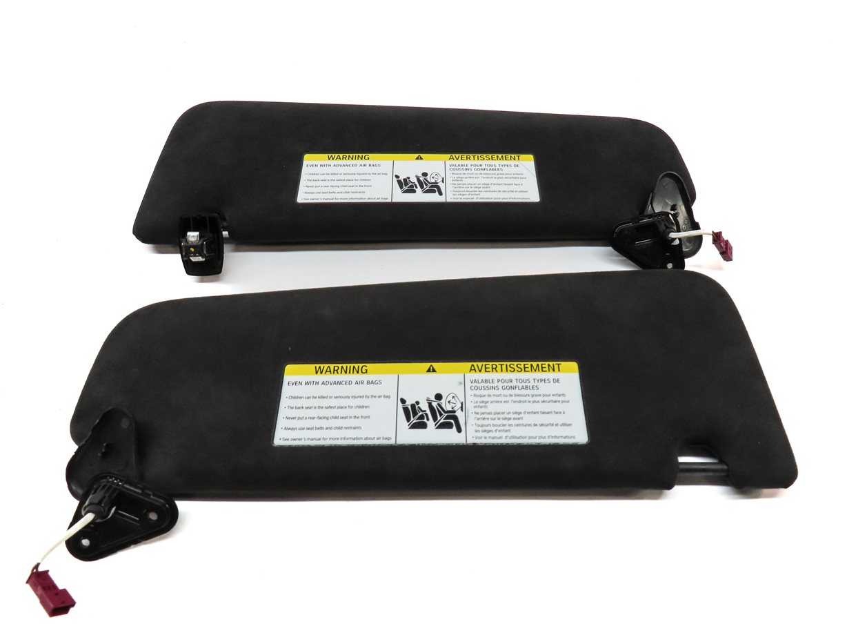 Thumbnail 5: 16-20 BMW 7 SERIES G11 FRONT LEFT DRIVER RIGHT PASSENGER SUN VISOR SET 2 (BLACK)