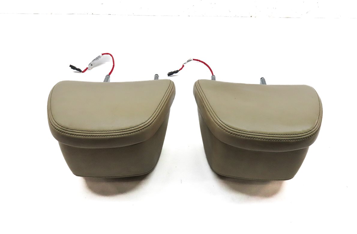 Thumbnail 4: 16-22 BMW 7 SERIES (G11) FRONT LEFT & RIGHT COMFORT ACTIVE SEAT HEADREST (Beige)