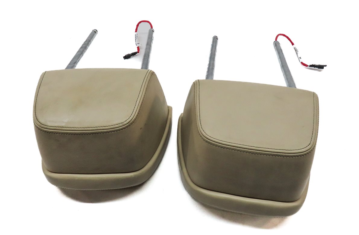 Thumbnail 5: 16-22 BMW 7 SERIES (G11) FRONT LEFT & RIGHT COMFORT ACTIVE SEAT HEADREST (Beige)