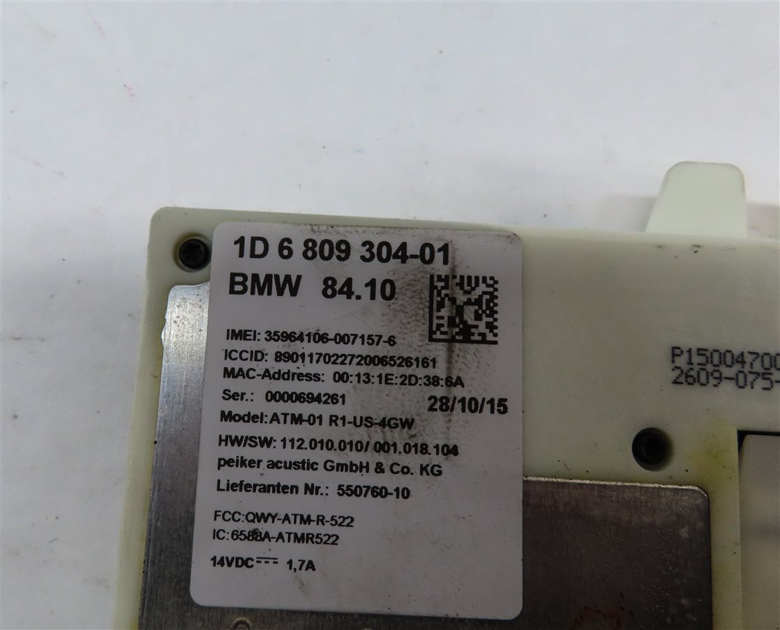 Thumbnail 4: 2016 BMW 750i (G11) TELEMATICS COMMUNICATION CONTROL MODULE