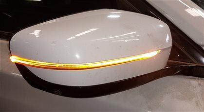 Thumbnail 2: 16-17 BMW 7 (G11) RIGHT DOOR MIRROR PFOLD HEAT AUTODIM BLIND CAMERA MEM (White)