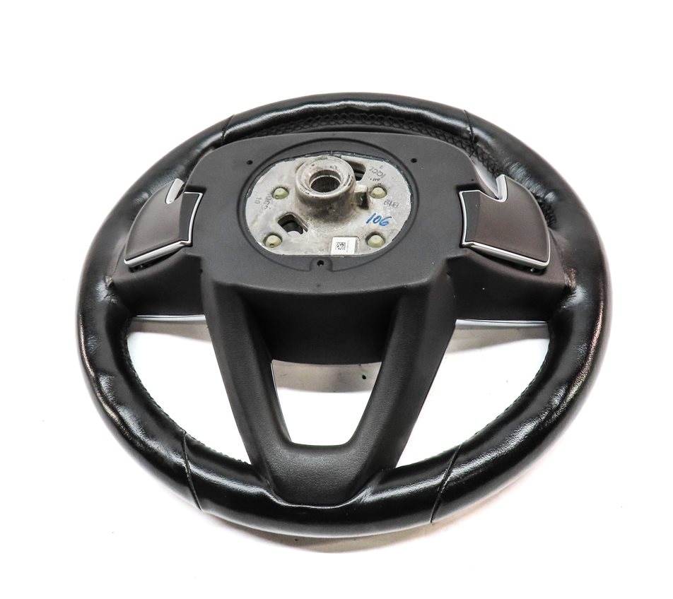 Thumbnail 5: 16-19 BMW 7 SERIES (G11) 3 SPOKE SPORT STEERING WHEEL (Black) w/ SWITCH BUTTONS