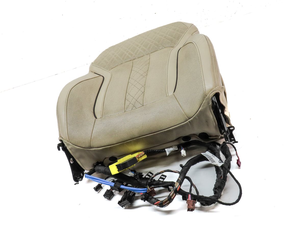 Thumbnail 3: 2016 BMW 750i (G11) FRONT RIGHT UPPER HEATED COOLED COMFORT SEAT CUSHION (BEIGE)