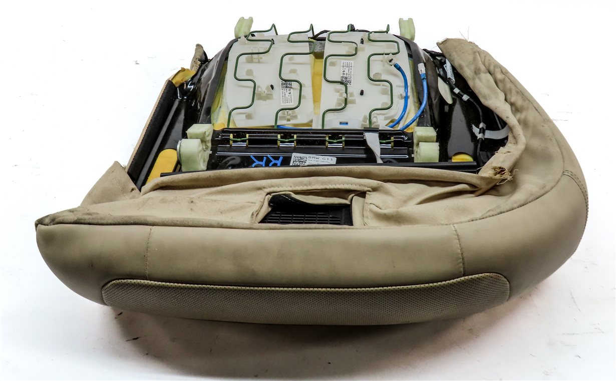 Thumbnail 5: 2016 BMW 750i (G11) REAR RIGHT LOWER HEATED COOLED COMFORT SEAT CUSHION (BEIGE)